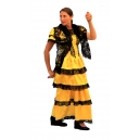 Robe flamenco jaune et noire