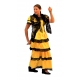 Robe flamenco jaune et noire