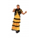 Robe flamenco jaune et noire
