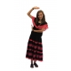 Robe flamenco-espagnole noir/fushia