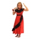 Robe flamenco rouge et noire