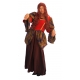 Robe comtesse médiévale velours rouge