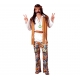 Hippie homme marron et blanc