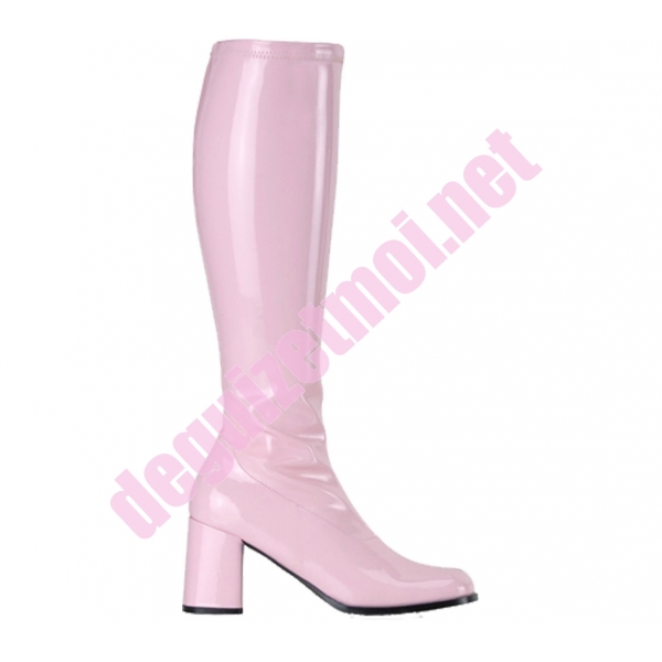 Location d guisement costume bottes disco plateforme rose clair