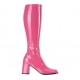 Bottes disco hippie rose foncé - fushia