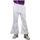 Pantalon disco pattes d'eph blanc