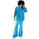 Chemise disco bleu homme