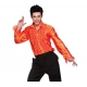 Chemise orange jabot disco