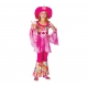 Hippie fille rose avec chapeau