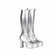 Bottes disco argent