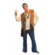 Hippie homme blue/brown -Baba cool - Peace & Love