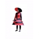 Robe funky rouge et noire - Poupée